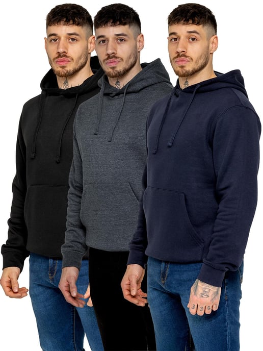 Kruze | 3-Pack Heren Fleece Hoodies - Image 1