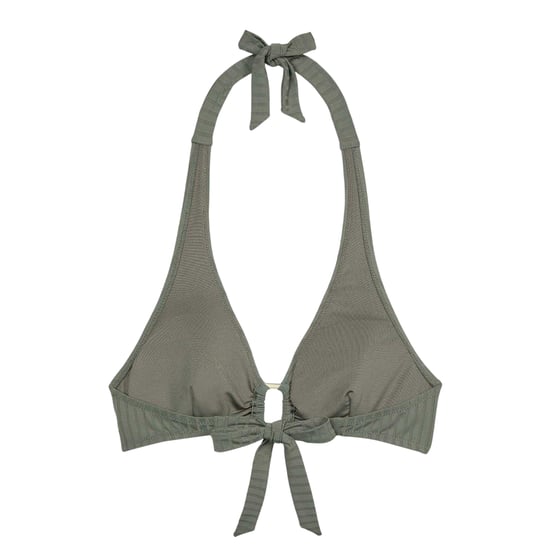 Chelsea Peers Driehoekige bikinitop voor dames met strik aan de achterkant (Groen) - Image 3