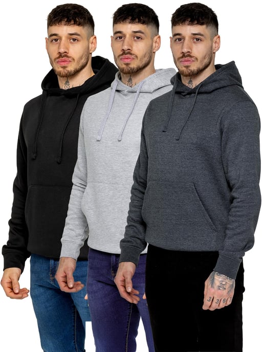 Kruze | 3-Pack Heren Fleece Hoodies - Image 1