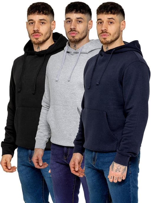 Kruze | 3-Pack Heren Fleece Hoodies - Image 1