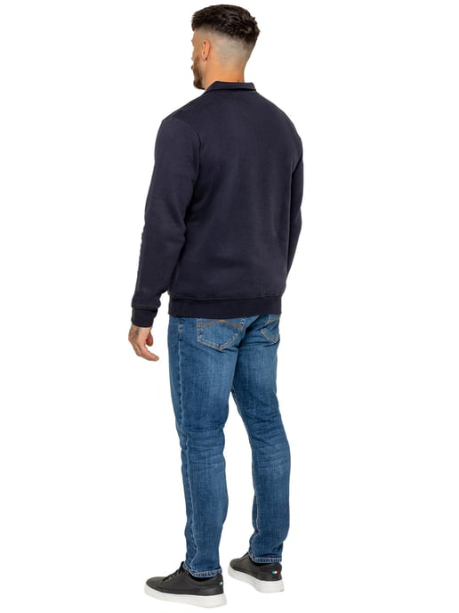 Enzo Milano | Heren Half-Zip Sweatshirt met Kraag - Image 5