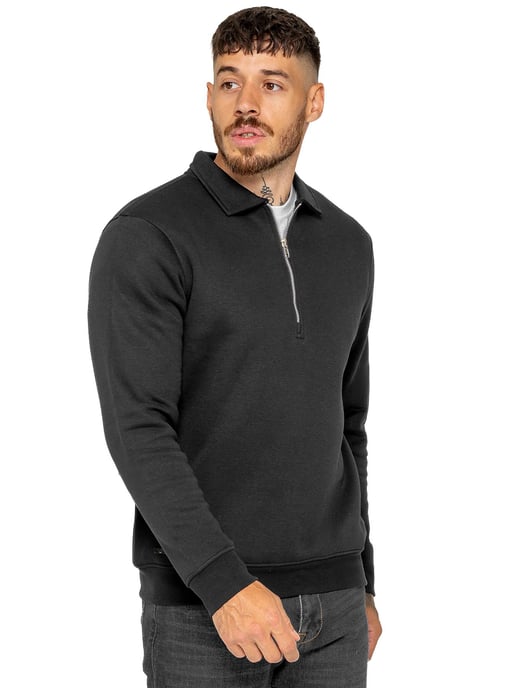 Enzo Milano | Heren Half-Zip Sweatshirt met Kraag - Image 3