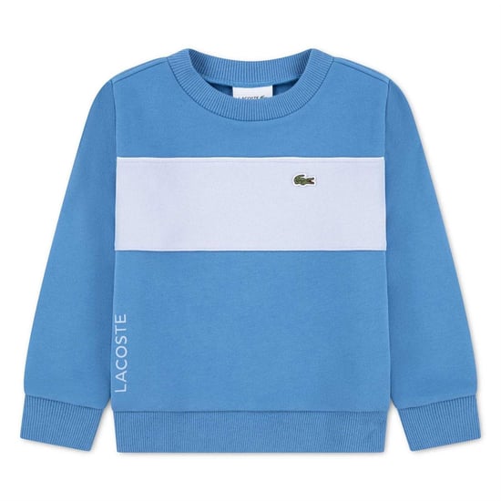 Lacoste Kinder/Kinderen Kleurblok Trui (Blauw) - Image 1