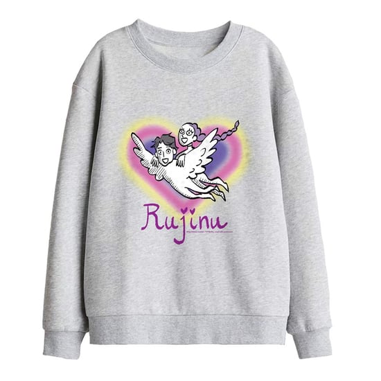 K-Pop Demon Hunters Huntrix Saja Rujinu Heart-sweatshirt voor jongens (Atletische Heide) - Image 1