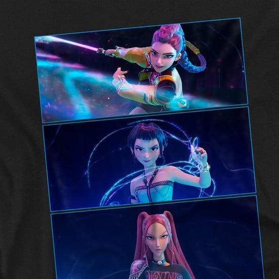 K-Pop Demon Hunters Huntrix-vechtsweatshirt voor kinderen (Zwart) - Image 3