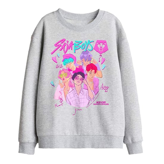 K-Pop Demon Hunters kindersweatshirt Saja Boys Signature (Athletic Heather) - Image 1