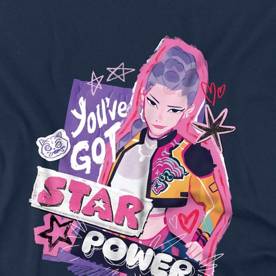 K-Pop Demon Hunters Kinder-/jongenssweatshirt Rumi Scrapbook Stars (Navy) - Image 3