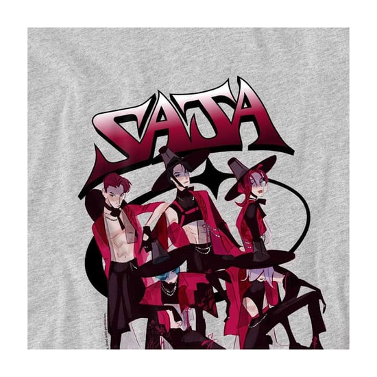K-Pop Demon Hunters Demon Group Saja-sweatshirt voor jongens (kinderen) (Atletische Heide) - Image 3