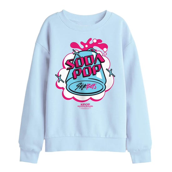 K-Pop Demon Hunters Soda Pop Saja-sweatshirt voor jongens (kinderen/kids) (Lichtblauw) - Image 1
