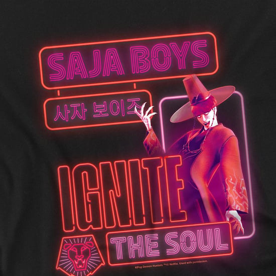 K-Pop Demon Hunters Kinderen/Kinderen Saja Jongens Jinu Sweatshirt met lichtgevende details (Zwart) - Image 3