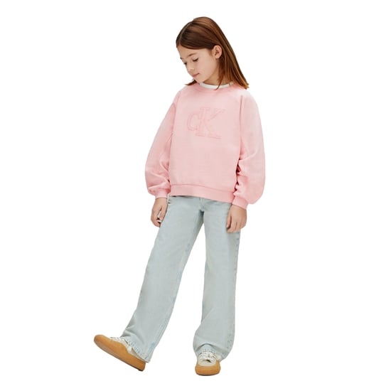 Calvin Klein Relaxed Fit Sweatshirt voor kinderen/Kinderen (Roze) - Image 1