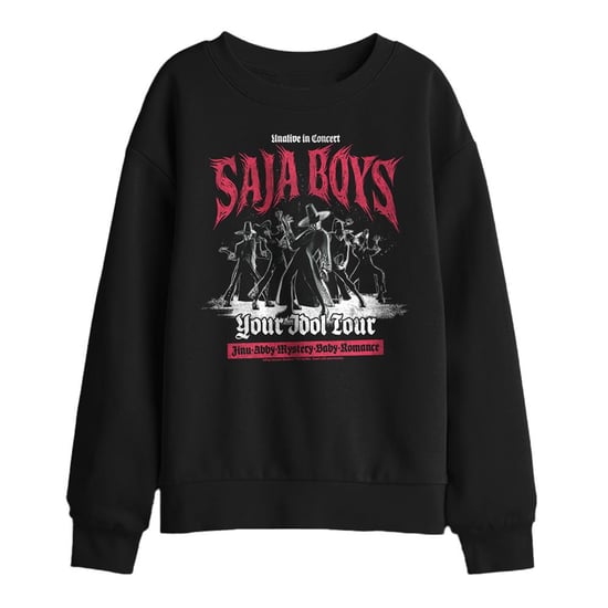 K-Pop Demon Hunters Mono Band Saja Boys-sweatshirt voor kinderen (Zwart) - Image 1