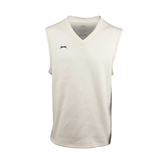 Slazenger Polyester vest met logo voor kinderen (Crème) - Image 1
