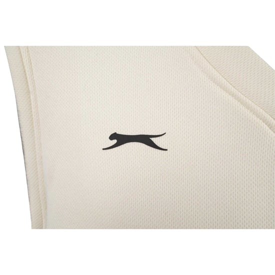 Slazenger Polyester vest met logo voor kinderen (Crème) - Image 3