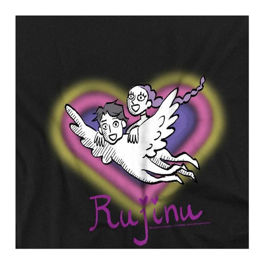 K-Pop Demon Hunters Huntrix Saja Rujinu Heart-sweatshirt voor jongens (Zwart) - Image 3