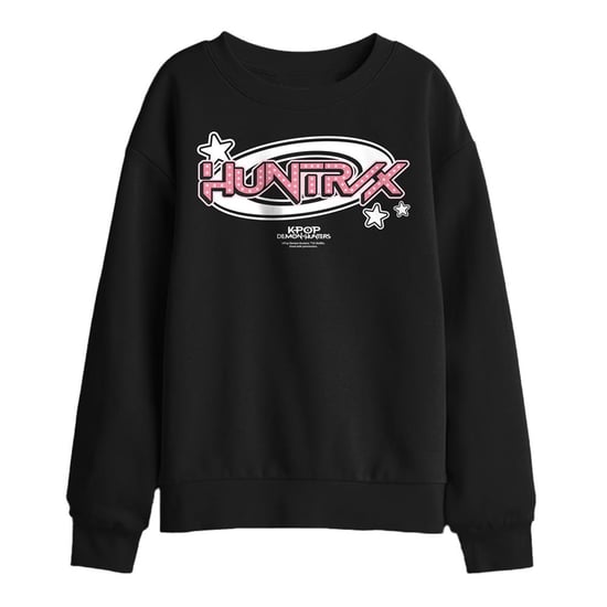 K-Pop Demon Hunters Huntrix Circle-logo-sweatshirt voor kinderen (Zwart) - Image 1