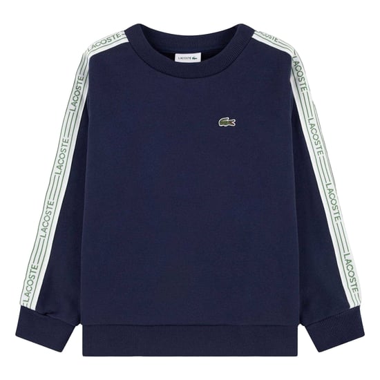 Lacoste Sweatshirt met Geborduurd Logo Ronde Hals voor Kinderen/Kinderen (Marineblauw) - Image 2