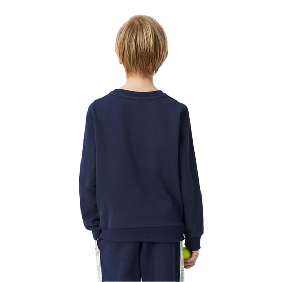 Lacoste Sweatshirt met Geborduurd Logo Ronde Hals voor Kinderen/Kinderen (Marineblauw) - Image 6