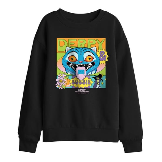 K-Pop Demon Hunters Zomerfestival voor kinderen: Derpy & Sussie-sweatshirt (Zwart) - Image 1