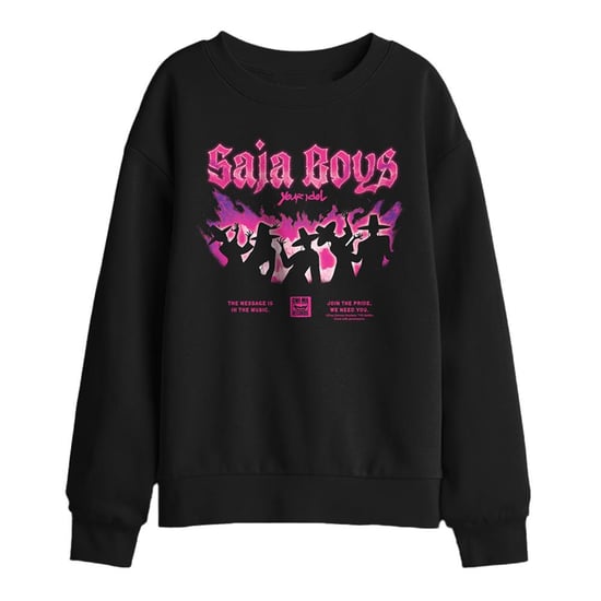 K-Pop Demon Hunters kindertrui Saja Boys Gwima met poster (zwart) - Image 1