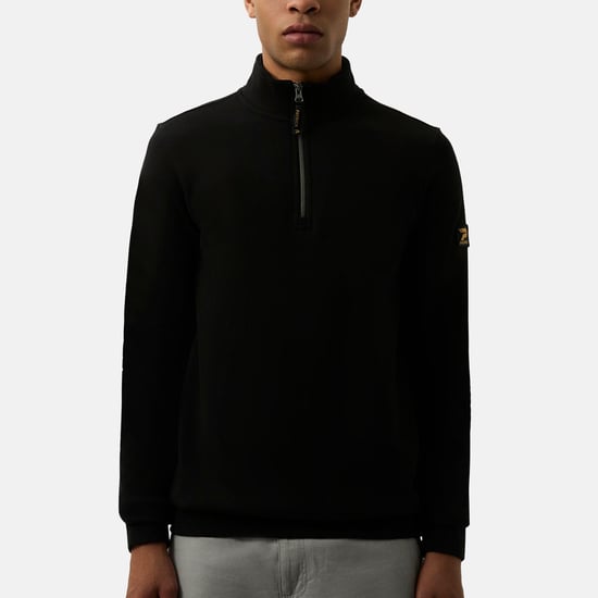 Patrick Heren Harlem Quarter Zip Top (Zwart) - Image 1