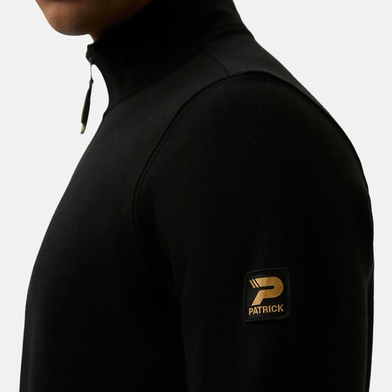 Patrick Heren Harlem Quarter Zip Top (Zwart) - Image 4