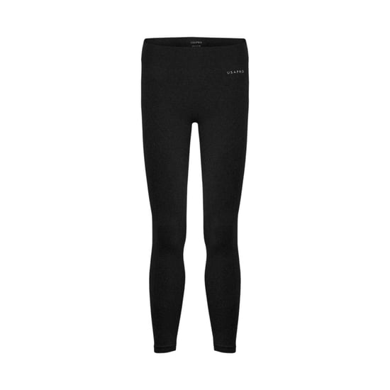USA Pro Naadloze, strakke leggings voor kinderen (Zwart) - Image 1