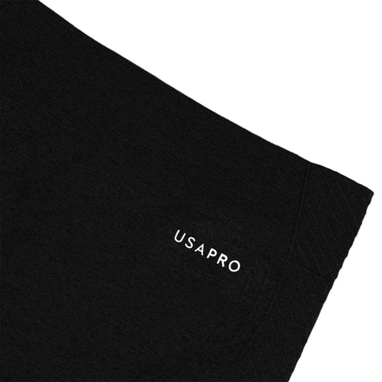 USA Pro Naadloze, strakke leggings voor kinderen (Zwart) - Image 3
