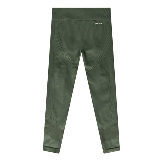 USA Pro Naadloze, strakke leggings voor kinderen (Leger Khaki) - Image 1