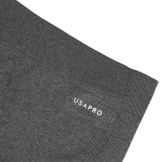 USA Pro Naadloze, strakke leggings voor kinderen (Houtskool) - Image 3