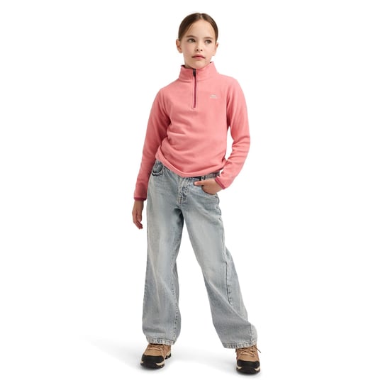 Trespass Kinderen/meisjes Sybil Micro Fleece (Perzik Roze) - Image 5