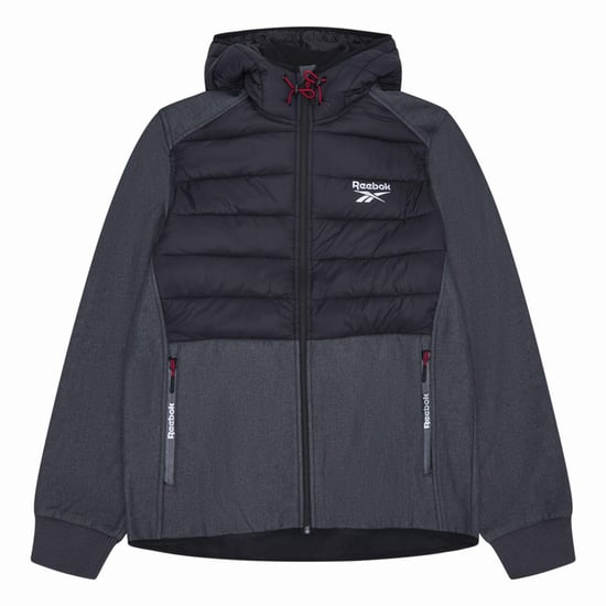 Reebok Heren Mixed Media Jas (Houtskool) - Image 1