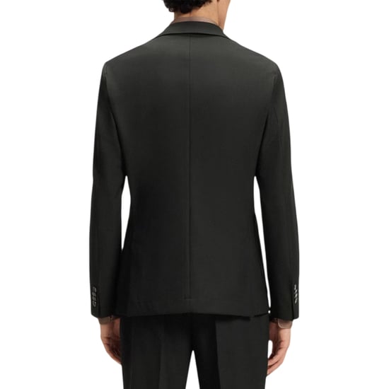 Boss Herenblazer met reverskraag en normale pasvorm (Zwart) - Image 3
