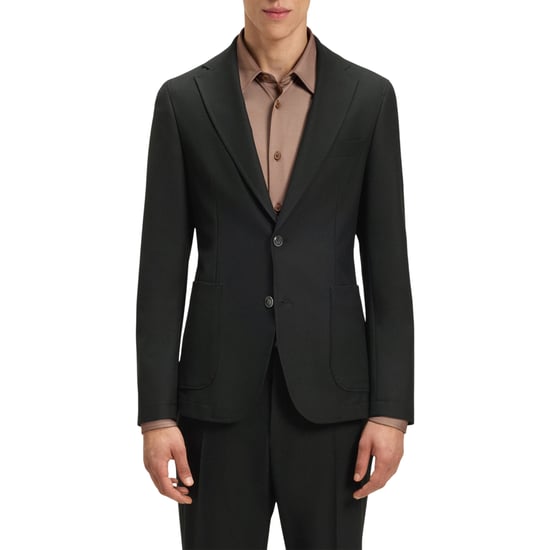 Boss Herenblazer met reverskraag en normale pasvorm (Zwart) - Image 5