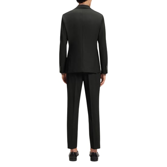 Boss Herenblazer met reverskraag en normale pasvorm (Zwart) - Image 6