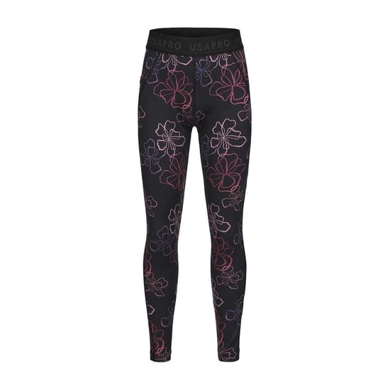 USA Pro Leggings met strakke pasvorm voor meisjes (Bloemen) - Image 1