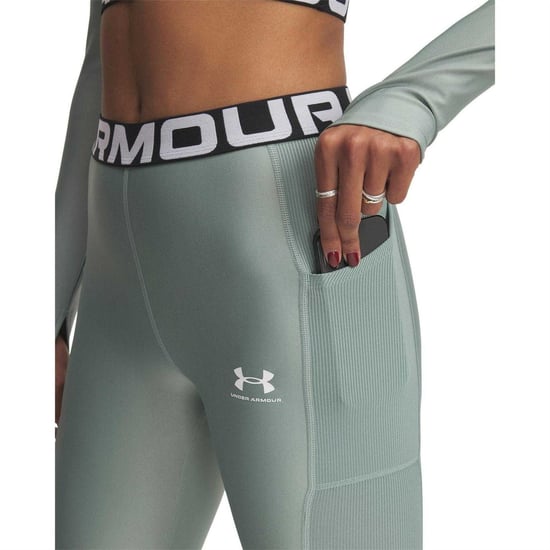 Under Armour HeatGear-legging met nauwsluitende pasvorm voor dames (Groen) - Image 3