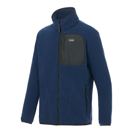 Regatta Heren Frankie Borg Fleece Jas (Marine, Zwart) - Image 3