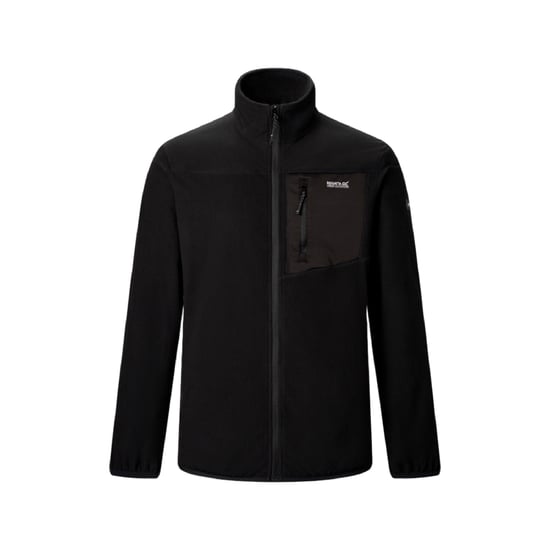 Regatta Herenfleece met Eadle-logo en doorlopende ritssluiting (Zwart) - Image 2