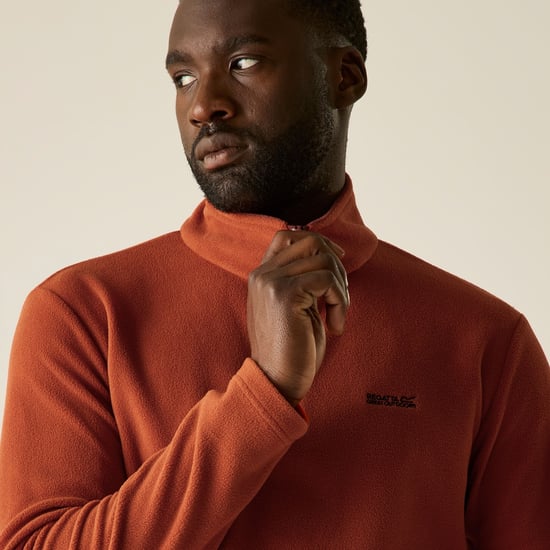 Regatta - Geweldig voor Buiten Heren Thompson Half Zip Fleece Sweater (Rooibosthee) - Image 4