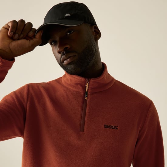 Regatta - Geweldig voor Buiten Heren Thompson Half Zip Fleece Sweater (Rooibosthee) - Image 5