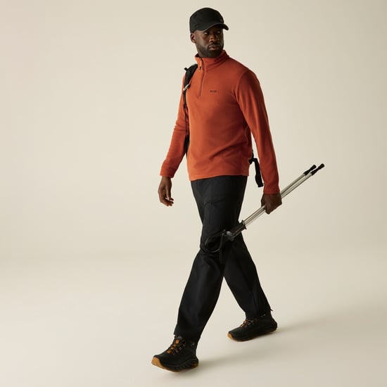 Regatta - Geweldig voor Buiten Heren Thompson Half Zip Fleece Sweater (Rooibosthee) - Image 6