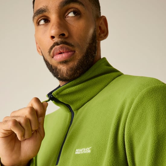 Regatta - Geweldig voor Buiten Heren Thompson Half Zip Fleece Sweater (Gouden cipres) - Image 6