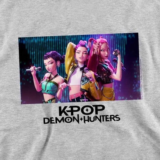 K-Pop Demon Hunters Kinder/jeugd hoodie Huntr/X Group Singing (Athletic Heather) - Image 3
