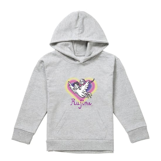 K-Pop Demon Hunters kinderhoodie Huntrix Saja Boys Rujinu Saja Boys Heart (Athletic Heather) - Image 1