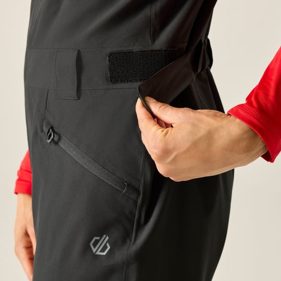 Dare 2B Ski-broek met bretels en twin-tip voor heren (Zwart) - Image 5
