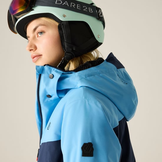 Dare 2B Flurry III-skijack voor dames (Elysiumblauw/grijs) - Image 5