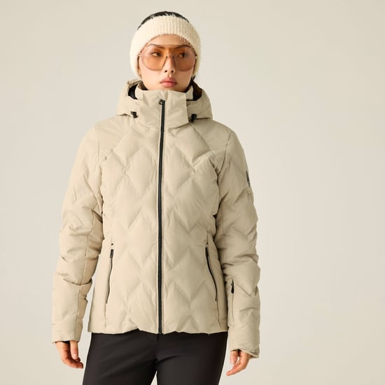 Dare 2B Enfold II gewatteerde ski-jas voor dames (Witte peper) - Image 1