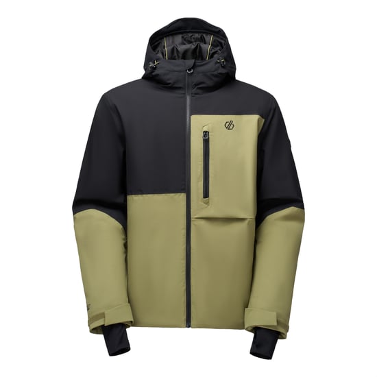 Dare 2B Heren Halfpipe IV Colour Block-skijas (Zwart/Martini Olijf) - Image 2