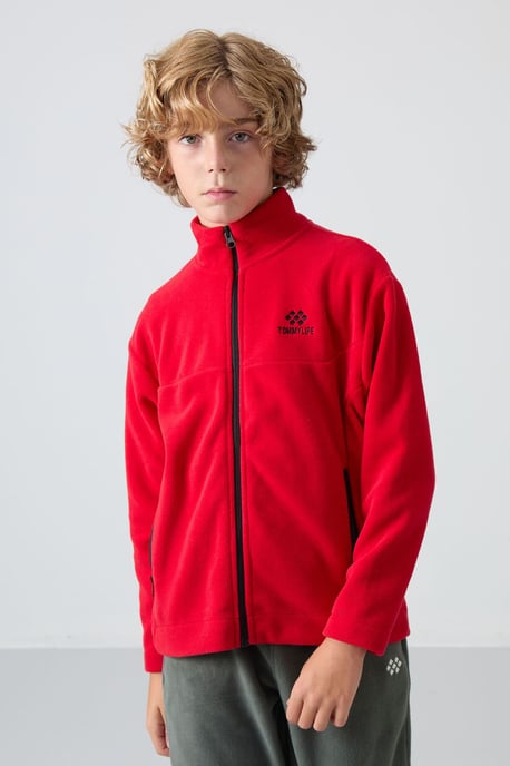 Sweatshirt voor jongeren met ritskraag - Image 1